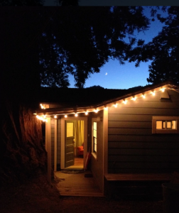 Studio Front at night.